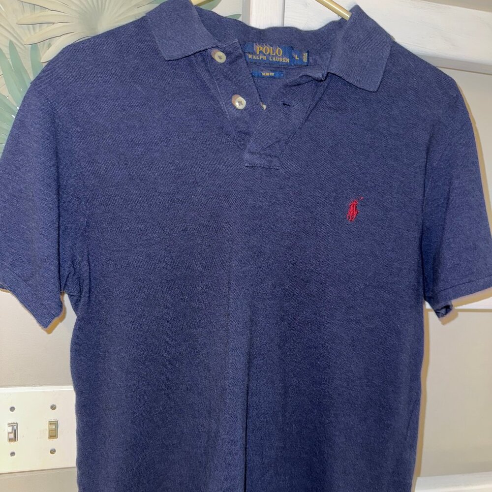 Mens Ralph Lauren Blue Polo Size Large